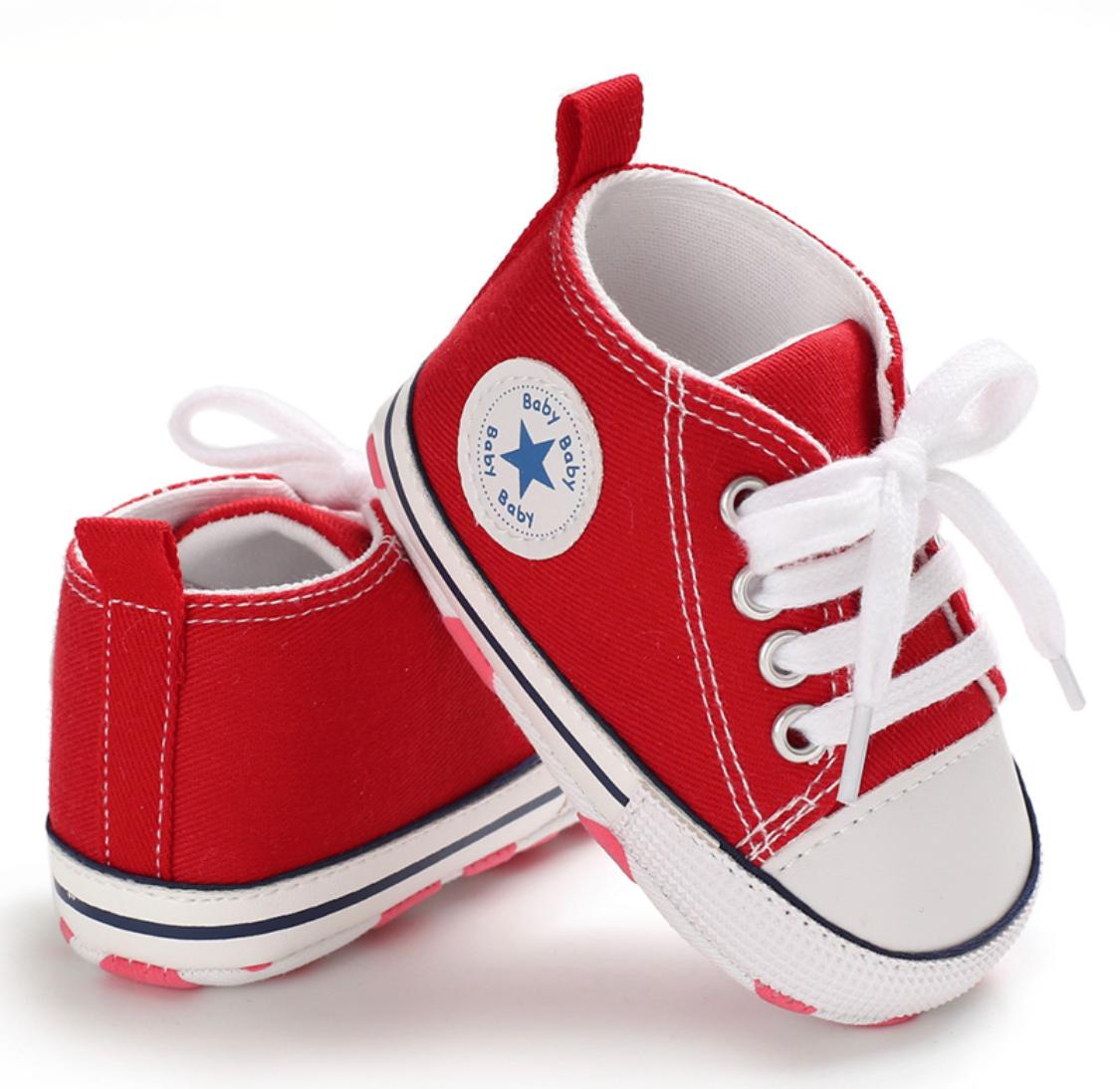 Baby Boys High Top Shoes - Red – KStyle kids Boutique