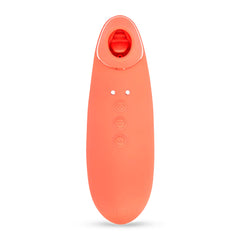 Nu Sensuelle Trinitii Flickering Tongue Clitoral Suction Vibrator - Coral