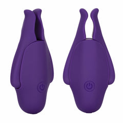 Calexotics Nipple Play Rechargeable Nipple Clamps - Purple