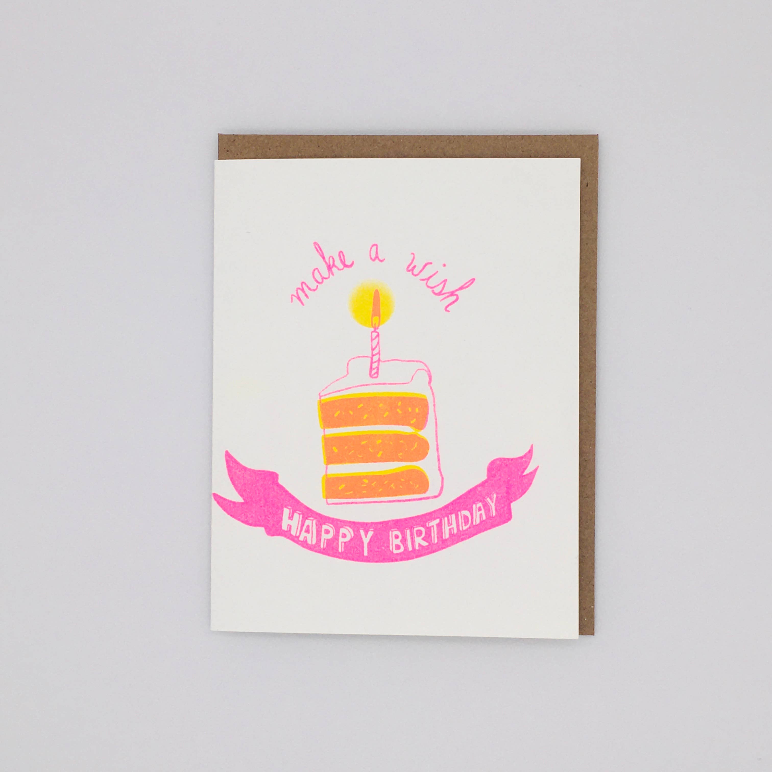 Loteria Press Cake Happy Birthday Card