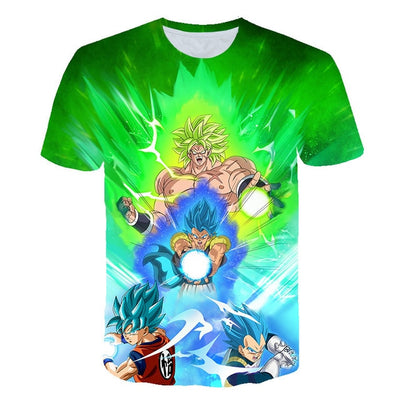 Goku Vegeta Broly T-Shirt - Kurama Anime Stuff