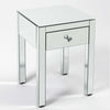 Broadway Mirrored Bedside Table One Drawer - The Luxe Loft - Bedside Table - VEN-F-005 - 1