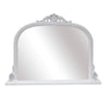 French White Distressed Overmantle Mirror - French Maison - Overmantle Mirrors - WWM02 - 1