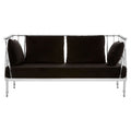 Lilto 2 Seat Silver Finish Tapered Arms Sofa - Living - Vega Collective - 10-19-20, dps, Living, Living_Sofas, prhswres, SKU=5501853, Vega Collective - Lilto 2 Seat Silver Finish Tapered Arms Sofa - Luxury Loft Co.  