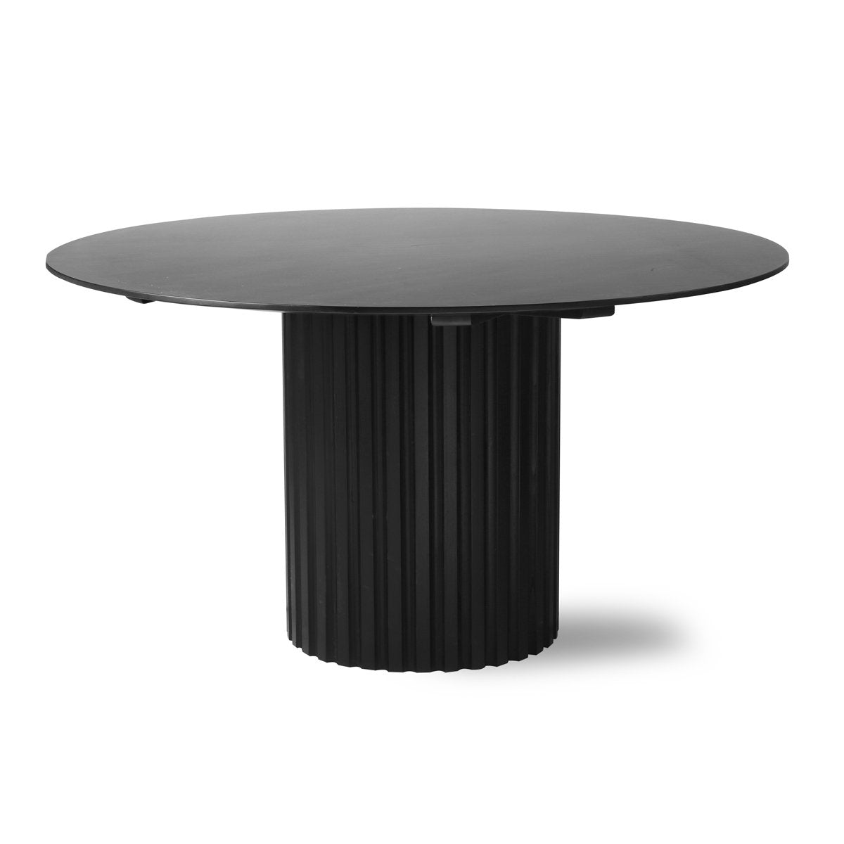 Pillar Dining Table Round Black Hk Living Luxury Loft Co Wwwluxuryloftcocom Luxury Loft Co