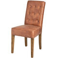 Tan Faux Leather Dining Chair by Hill Interiors - Hill Interiors - Dining Chairs - 18334 - 1