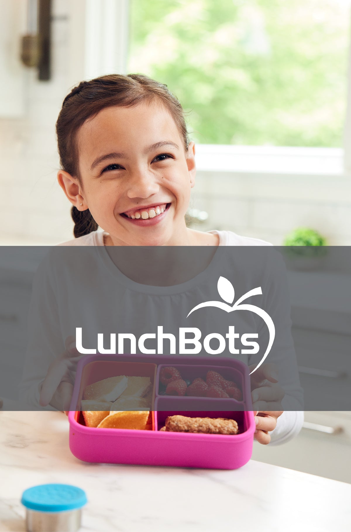 Lunchbots silicone bento and logo