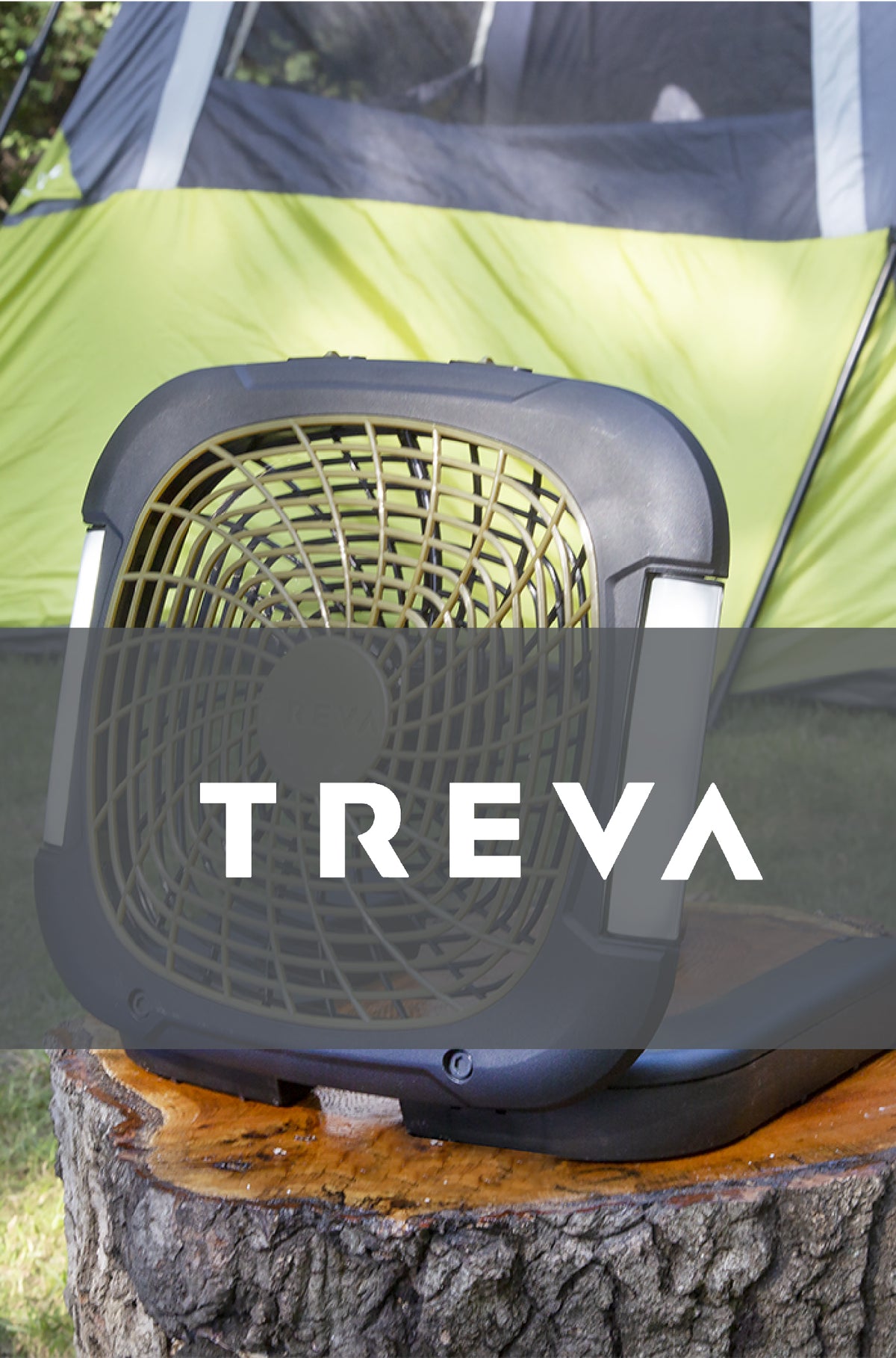 Treva fan and logo