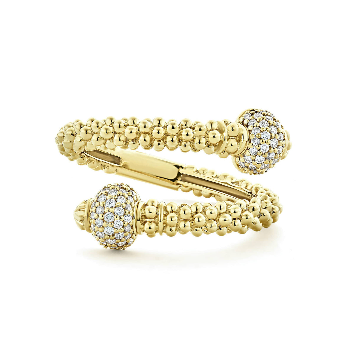 Diamond Wrap Ring | Caviar Gold | LAGOS Jewelry