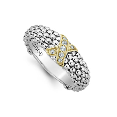 大量限定価格 LAGOS jewelry caviar コンビリング 750 925 - アクセサリー