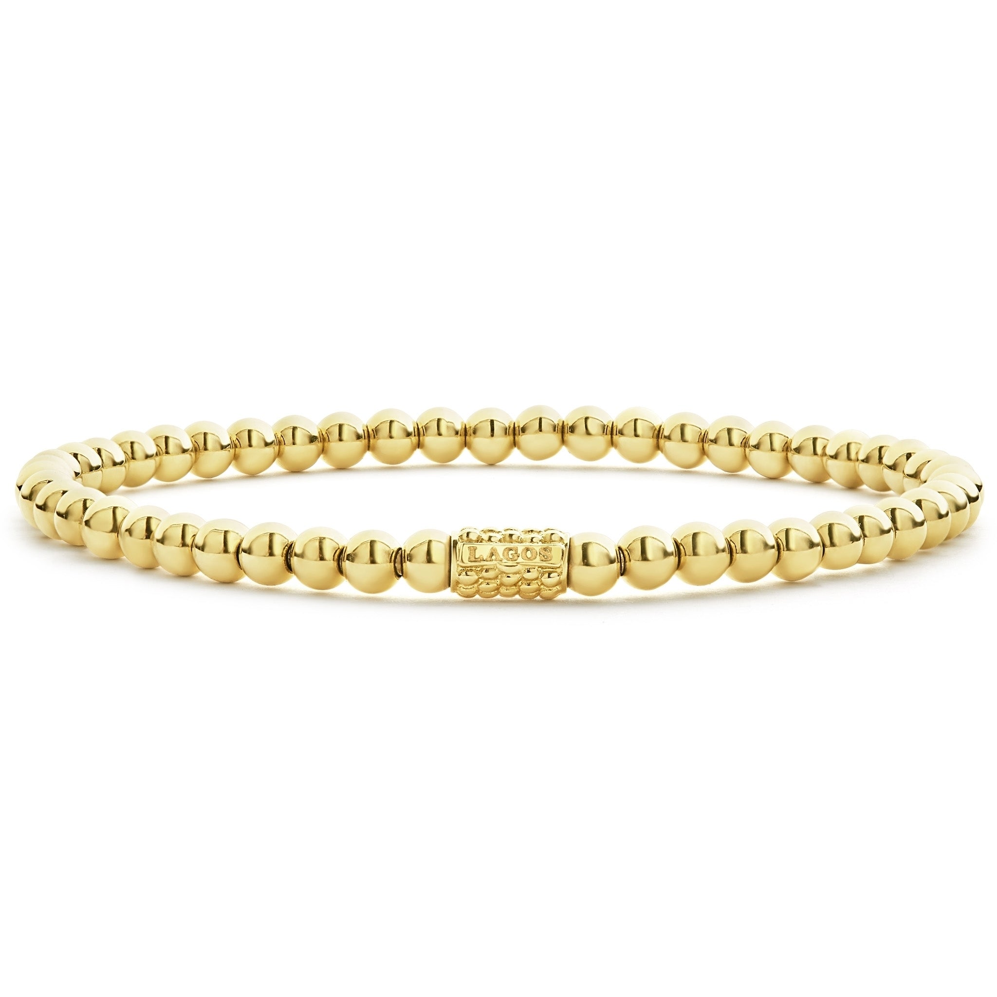 Image of Caviar Gold 18K Gold Bead Bracelet | 4mm