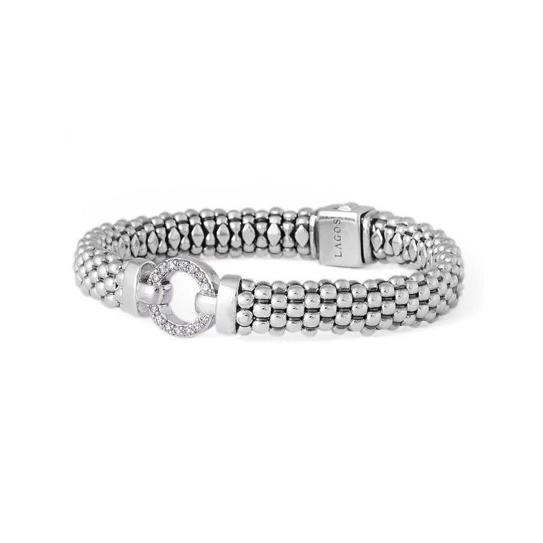 Enso 9mm Diamond Circle Caviar Bracelet | Enso | LAGOS Jewelry