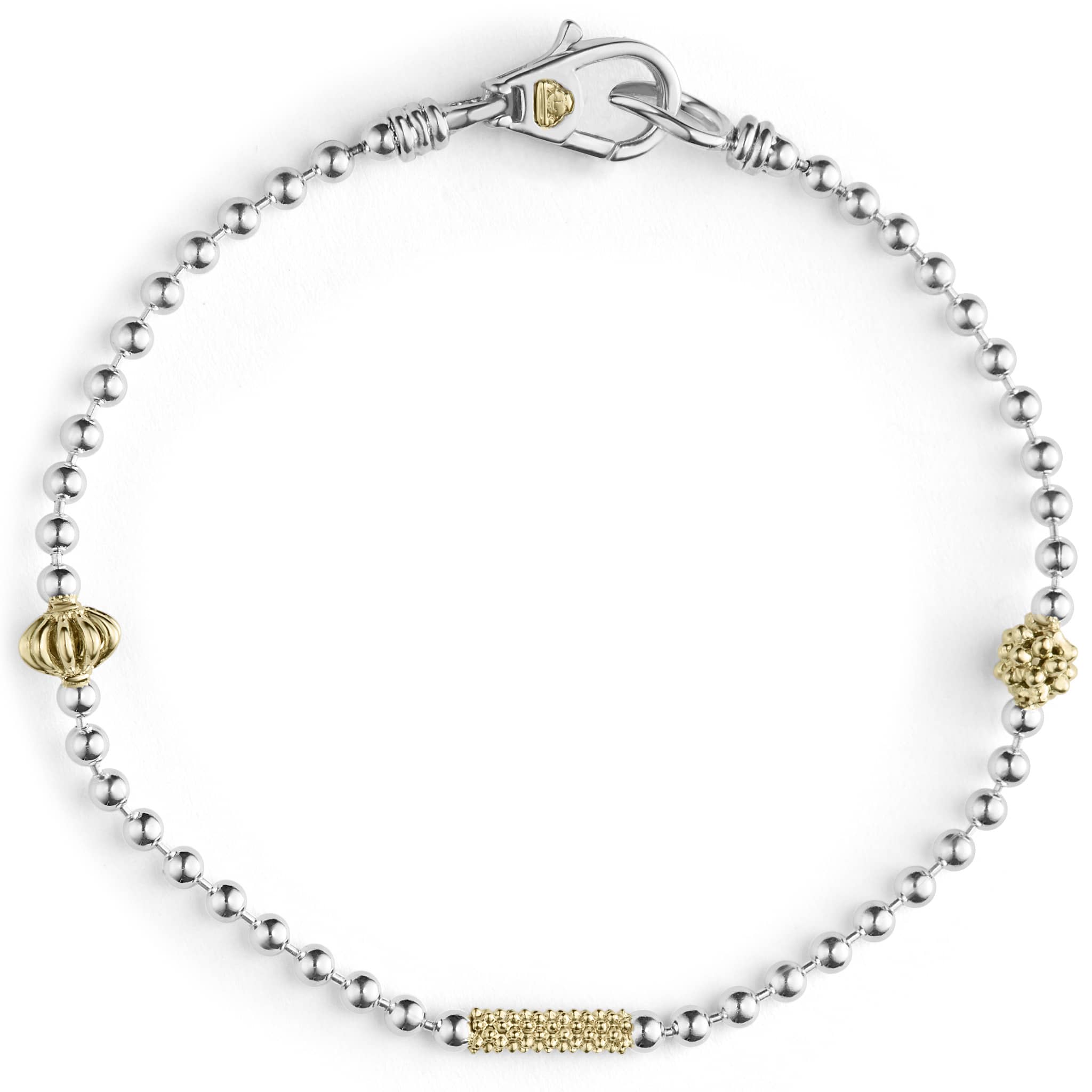 Image of Caviar Icon Two-Tone Caviar Beaded Bracelet