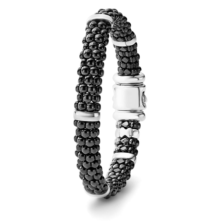 ラゴス レディース ブレスレット・バングル・アンクレット アクセサリー Sterling Silver Bracelet with Caviar  Stations