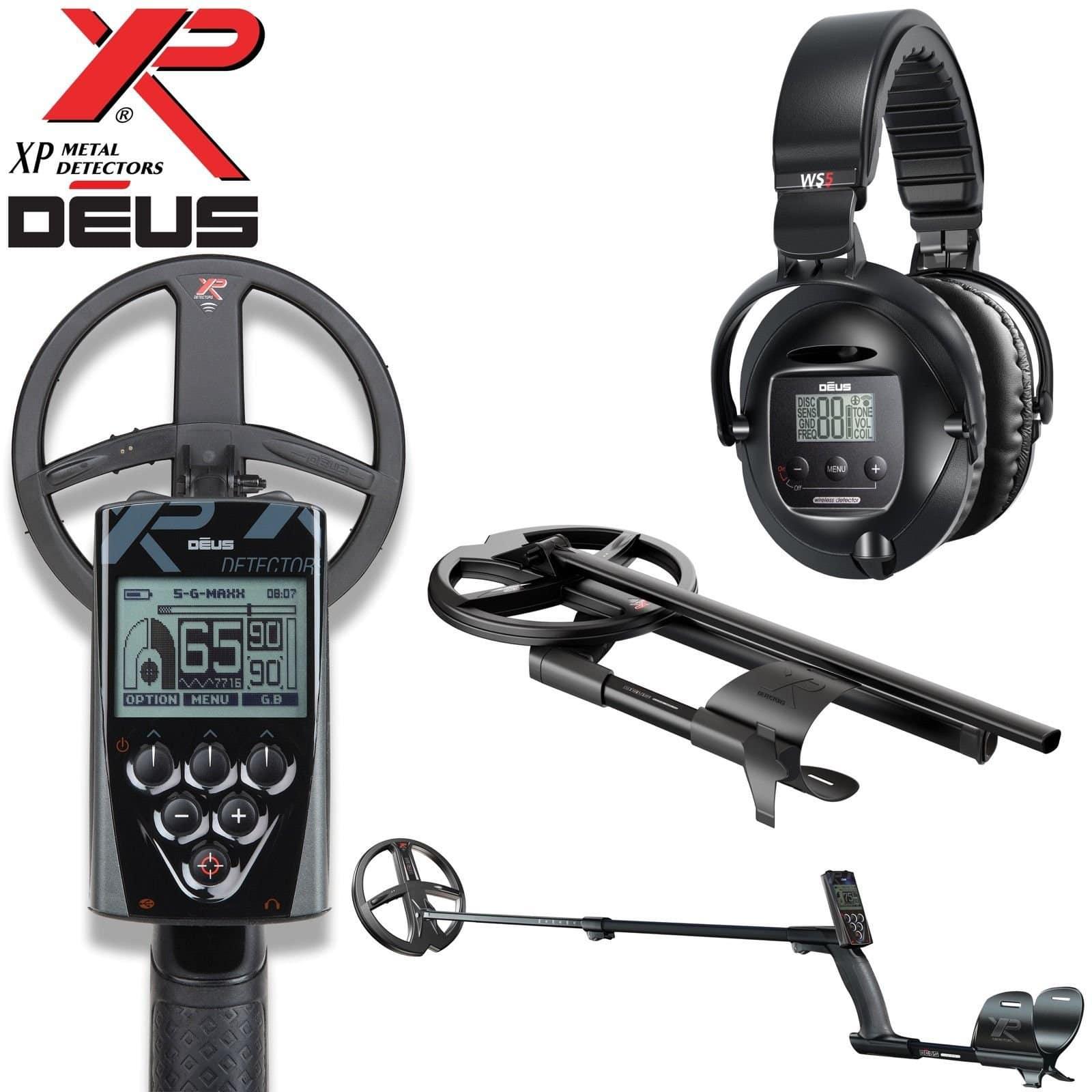 XP Deus Metal Detector with WS5 Full Sized Wireless Headphones 通販 