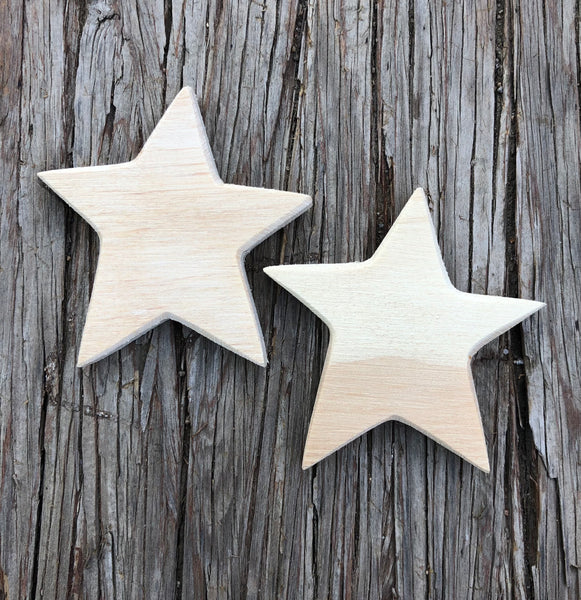 Unfinished Wood Star Cutouts Variety Pack A Frayed Knot By Nicole