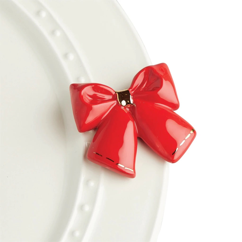 Wrap It Up- Nora Fleming Red Bow Mini