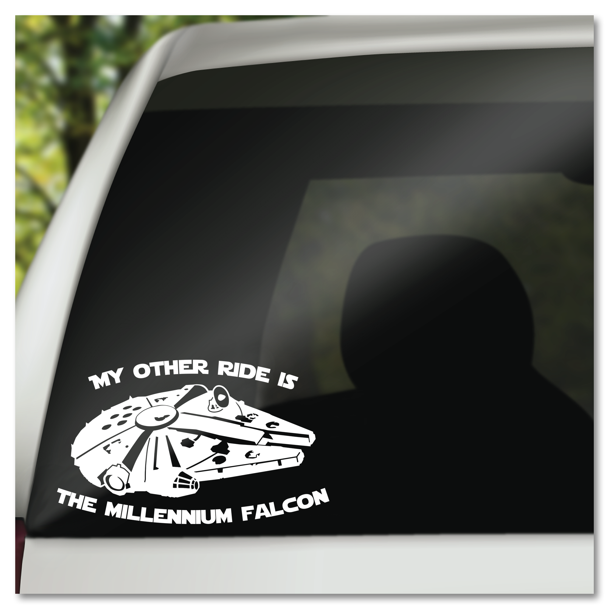 millennium falcon car decal