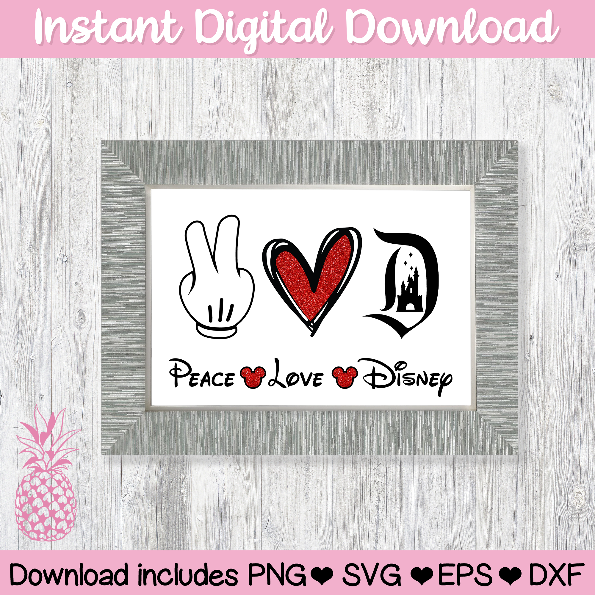 Free Free 103 Peace Love Disney Svg SVG PNG EPS DXF File