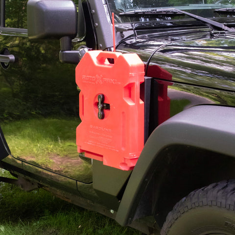 JP54-014 Jeep Wrangler JK Side Mount (Passenger Side) for Rotopax fuel –  Elkhart RV Parts