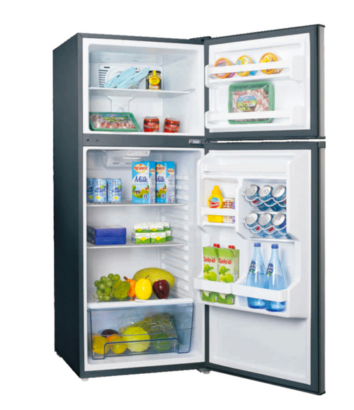 Everchill 10.7 Cu Ft 12 Volt Refrigerator, Darker Stainless Steel w/Tr ...