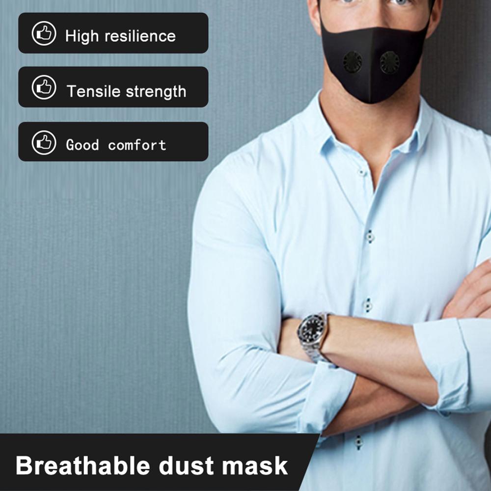 Antiviral Coronavirus Dust Mask with filter replacement gaske Anti-haze anti dust bacteria Running Cycling Mask