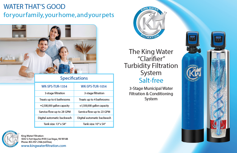 King Water Filtration  Turbidity Salt-Free Series Filtration