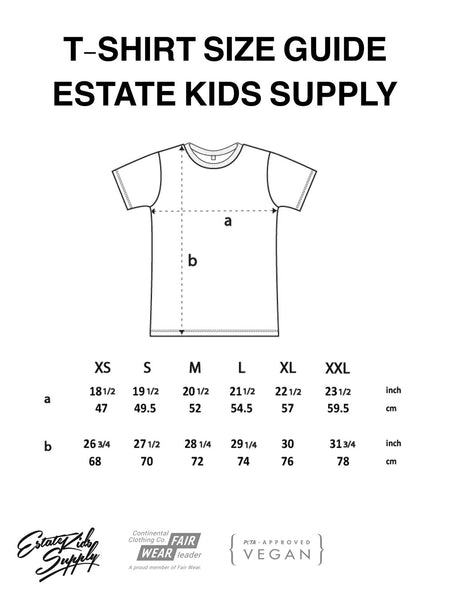 Estate Kids Supply Size Guide