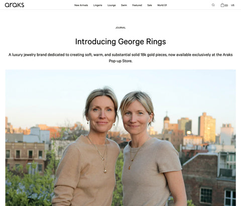 Araks and George Rings interview NYC