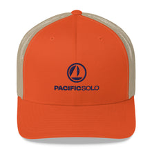 Load image into Gallery viewer, Pacific Solo Trucker Cap (White/Orange)

