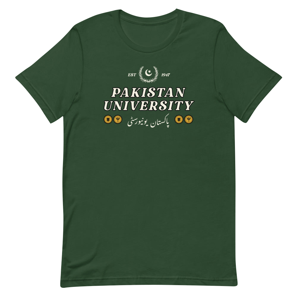 Pakistan University T-shirt Merch Green