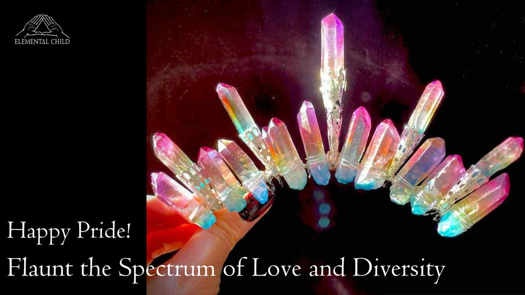 Pride Rainbow Crystal Crown by Elemental Child