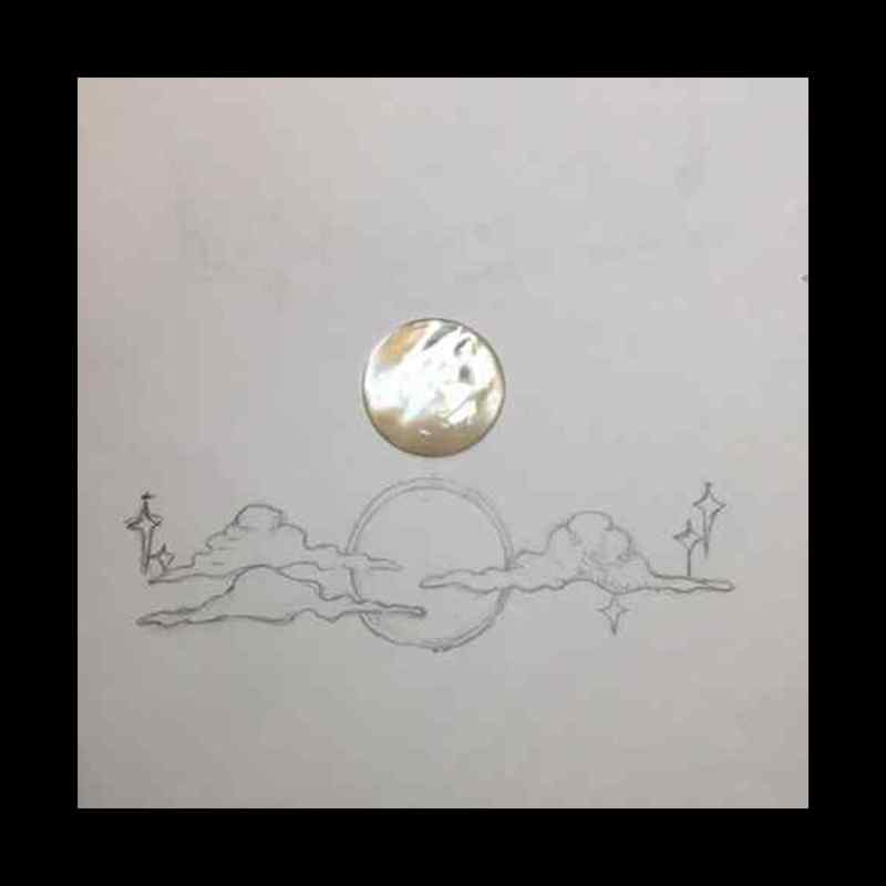 Starless moon necklace sketch