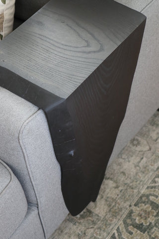 Black Ash Waterfall Armrest Table