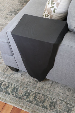 Black Ash Waterfall Armrest Table