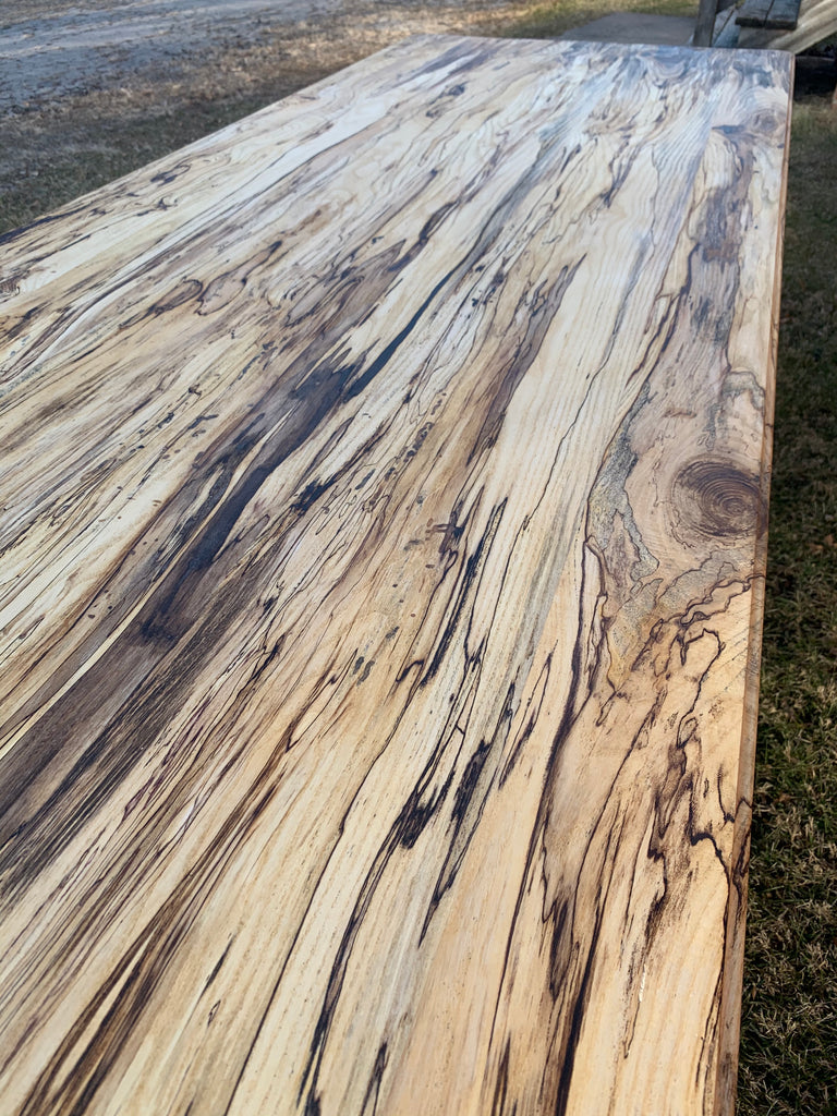 spalted hackberry dining table