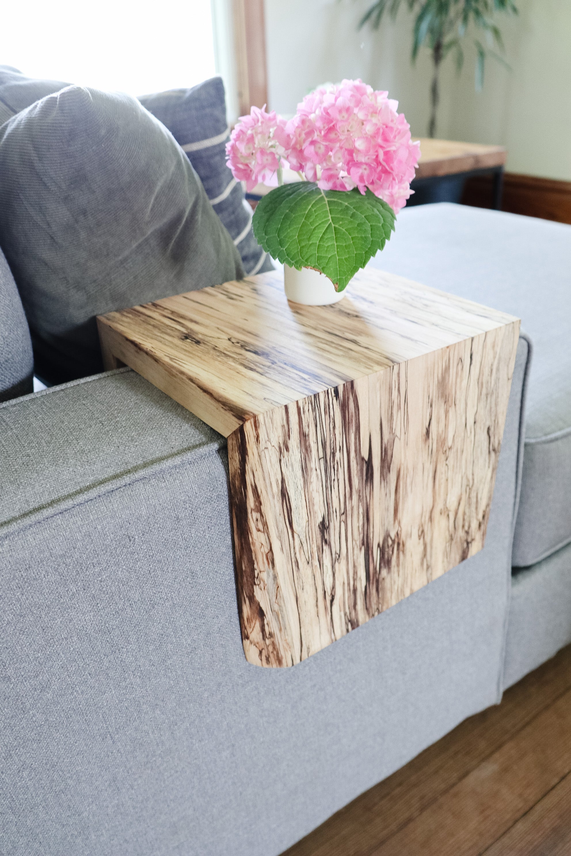 Spalted Maple Ottoman Foot Stool Table, Laptop Table, Side Table, Sofa  Table, Coffee Table -  Sweden
