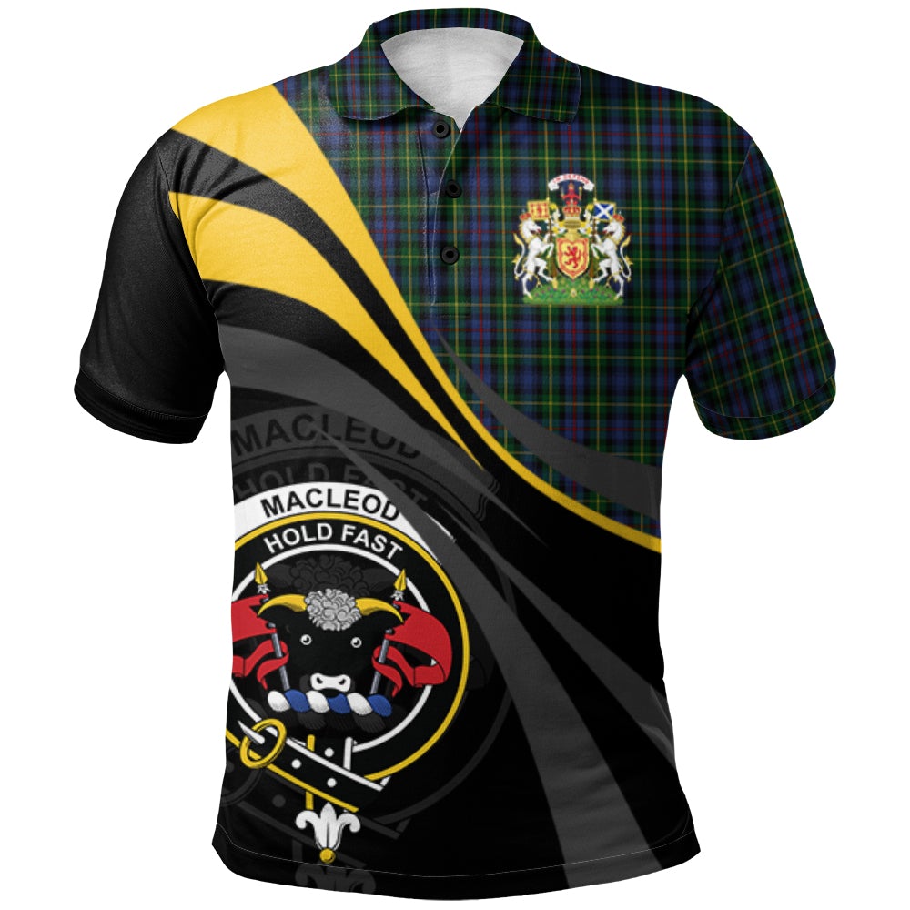 MacLeod of Gesto 01 Tartan Polo Shirt - Royal Coat Of Arms Style ...