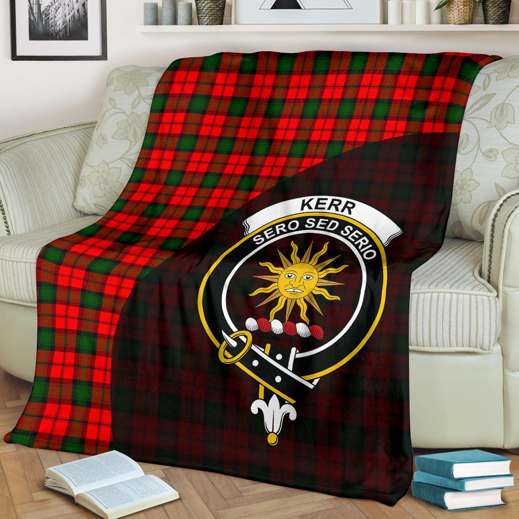 Kerr Modern Tartan Crest Blanket - 3 Sizes – Scotsprint