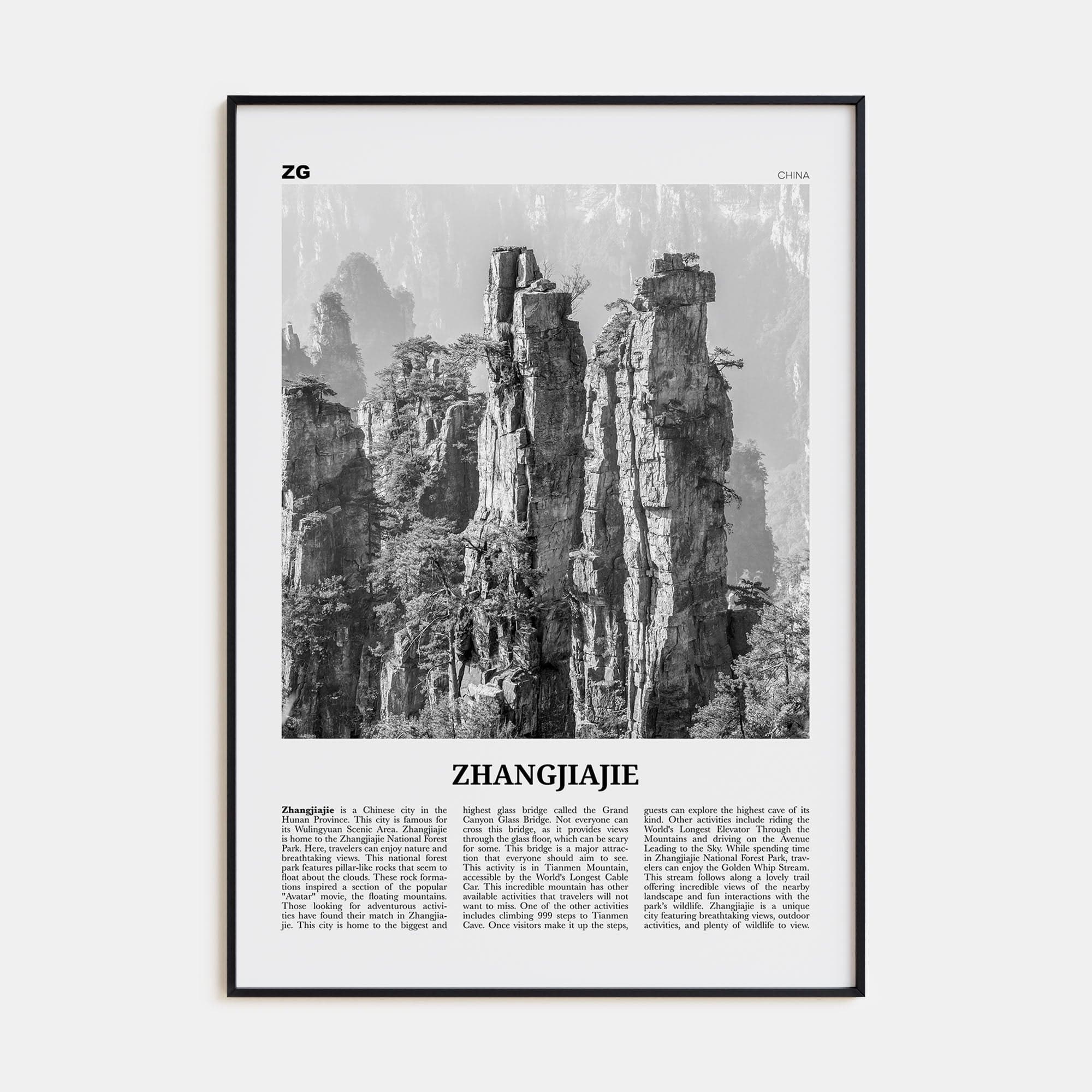 Zhangjiajie Poster - Nbourhood product image