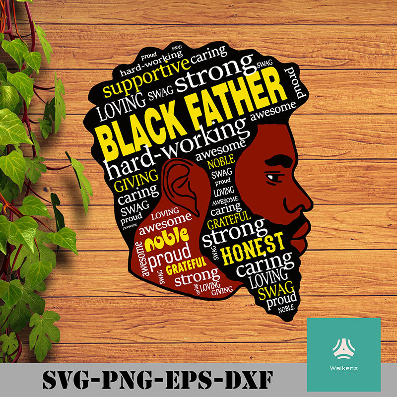 Download Black Father Svg American Man Svg Png Dxf Eps Digital File Waikenz
