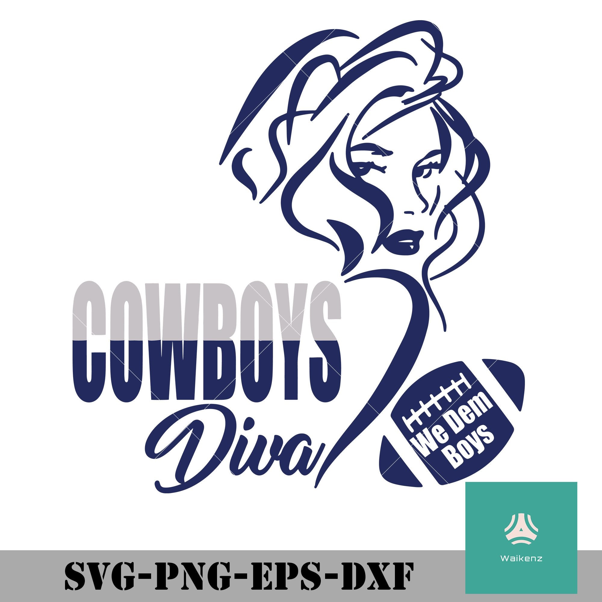 Download Cowboys Diva Svg Cowboys Svg Dallas Cowboys Svg Cowboys Svg For Cut Waikenz