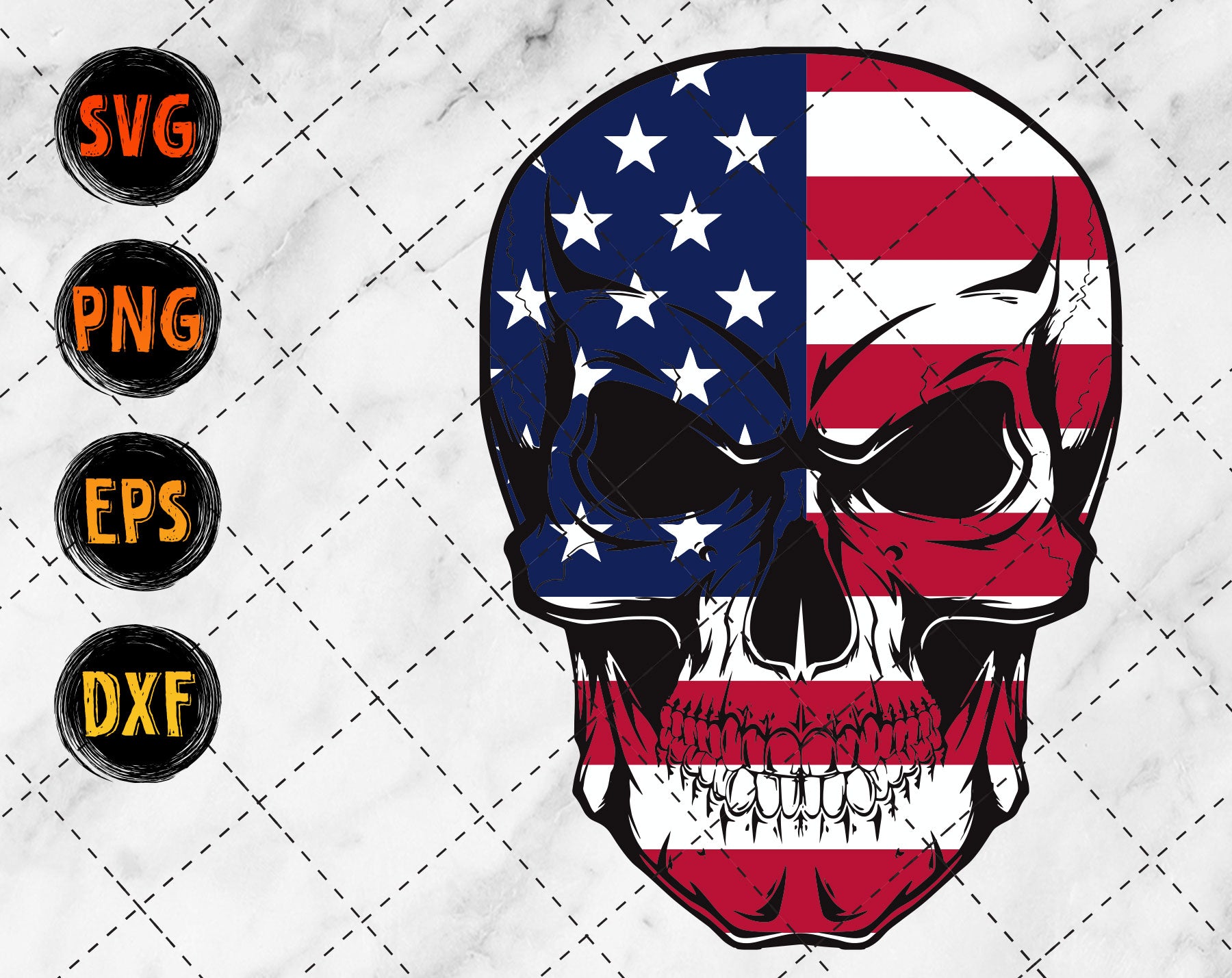 Download Skull American Flag Svg Skull Svg American Flag Svg Veteran Svg Sv Waikenz