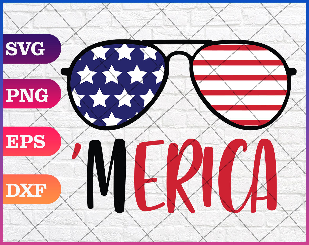 Download Merica Svg 4th Of July Svg Patriotic Svg Independence Day Svg Amer Waikenz