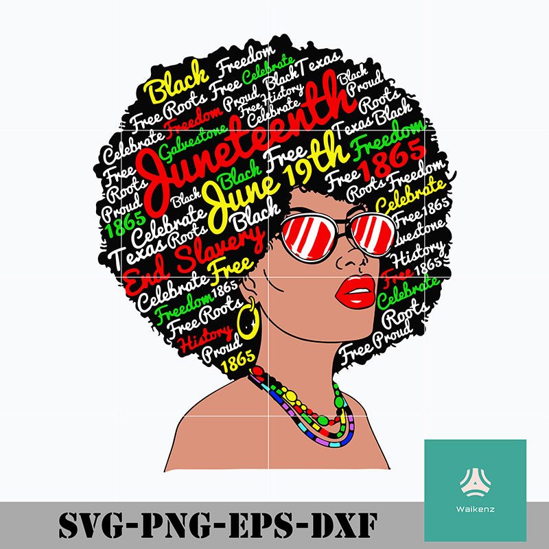 Download Juneteenth Queen Melanin African American Women Svg Png Dxf Eps Dig Waikenz