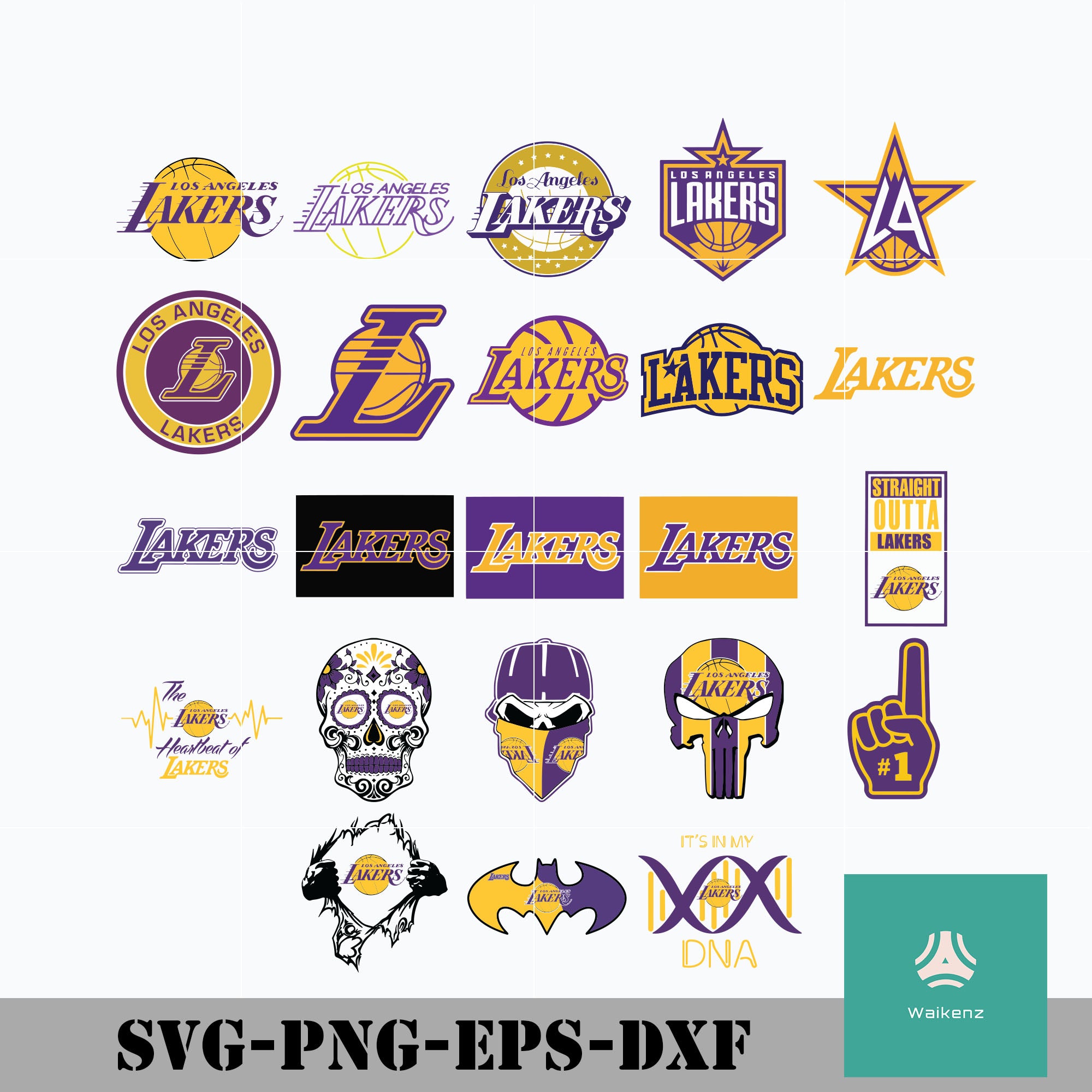 Download Los Angeles Lakers Svg Nba Bundle Svg Nba Svg Png Dxf Eps Digital Waikenz