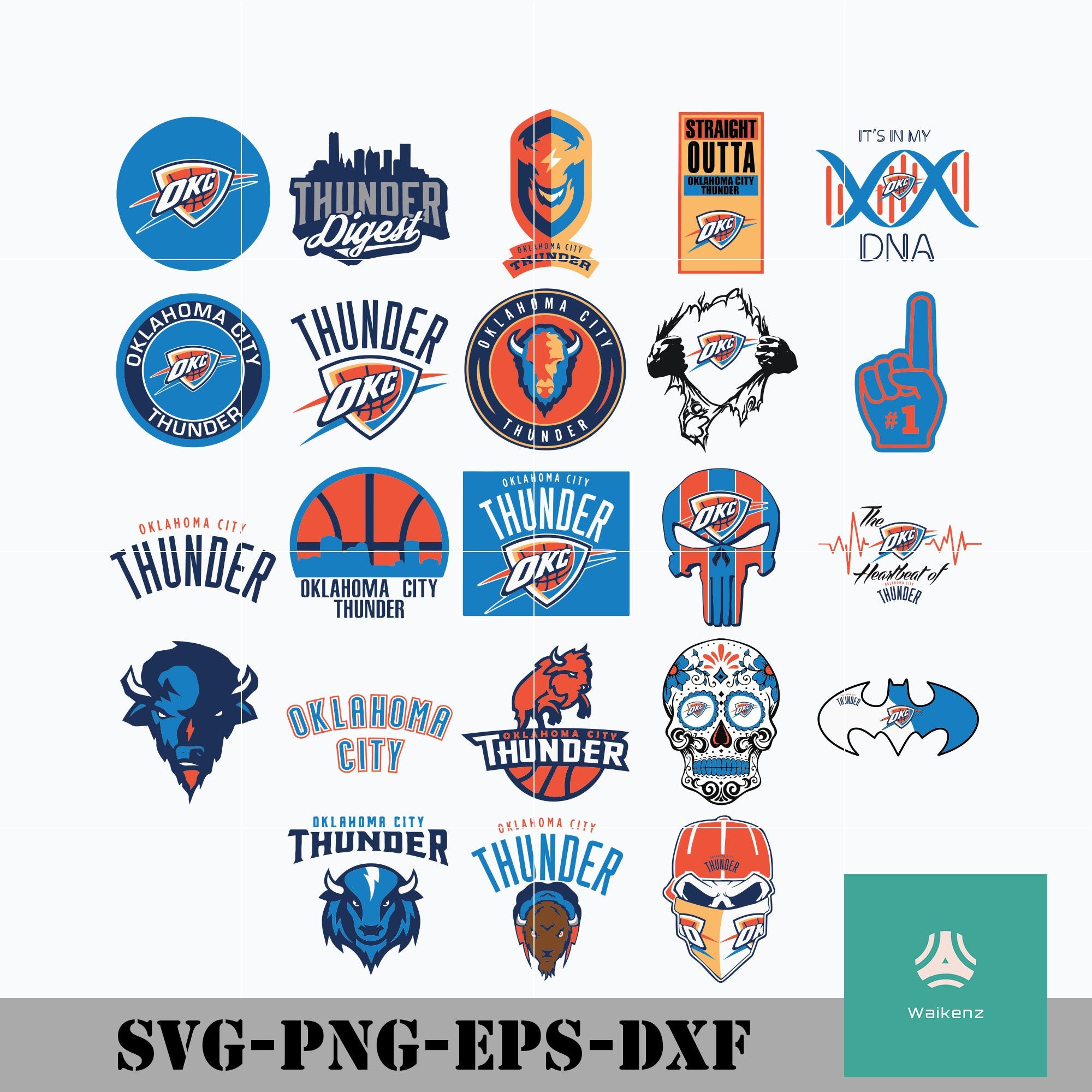 Download Oklahoma City Thunder Svg Nba Bundle Svg Nba Svg Png Dxf Eps Digi Waikenz