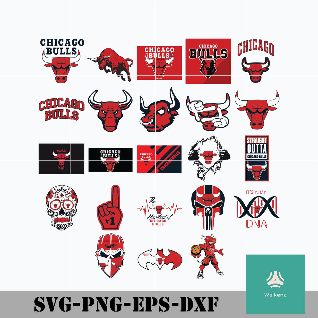 Download Chicago Bulls Svg Nba Bundle Svg Nba Svg Png Dxf Eps Digital File Waikenz