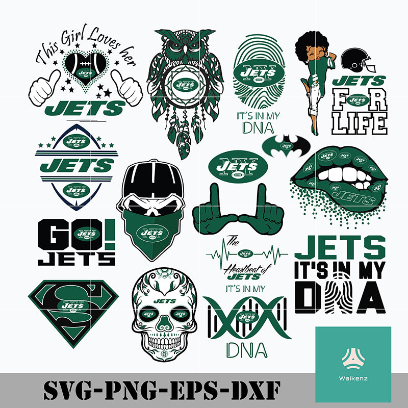 Download New York Jets Bundle Svg Bundle Nfl Svg New York Jets Svg Jets Svg Waikenz