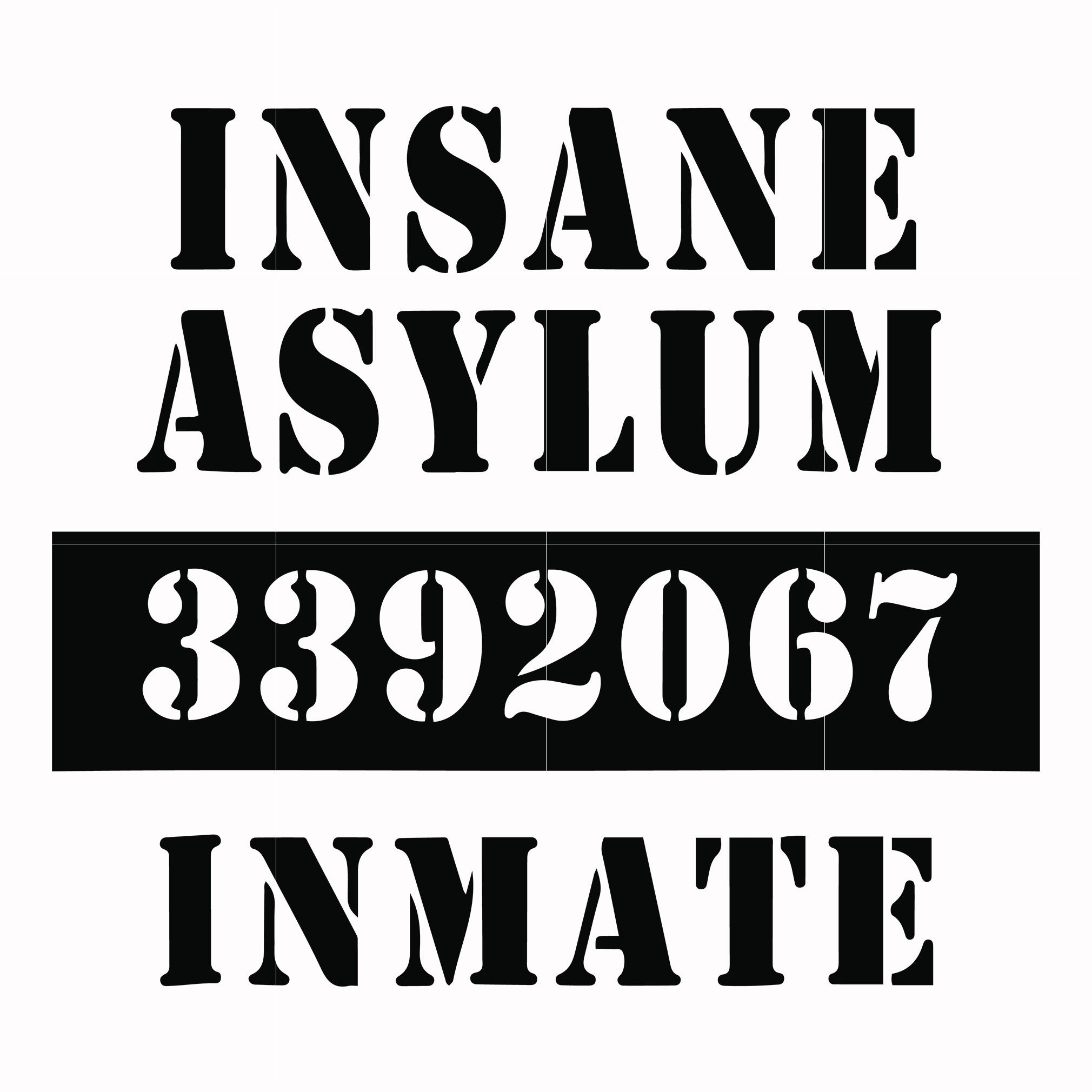 Download Insane Asylum 3392067 Inmate Svg Halloween Svg Png Dxf Eps Digital Waikenz